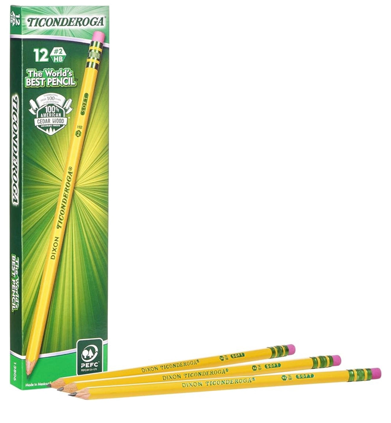 Ticonderoga the world’s best pencil #2 pack of 12 units